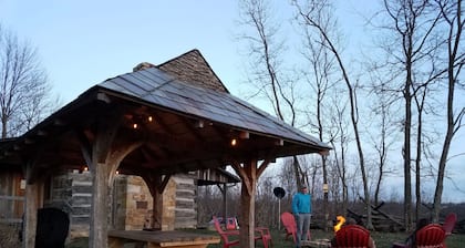 Get away from it all! Restored 1800 log cabin on 40 acres - NO cleaning fee!