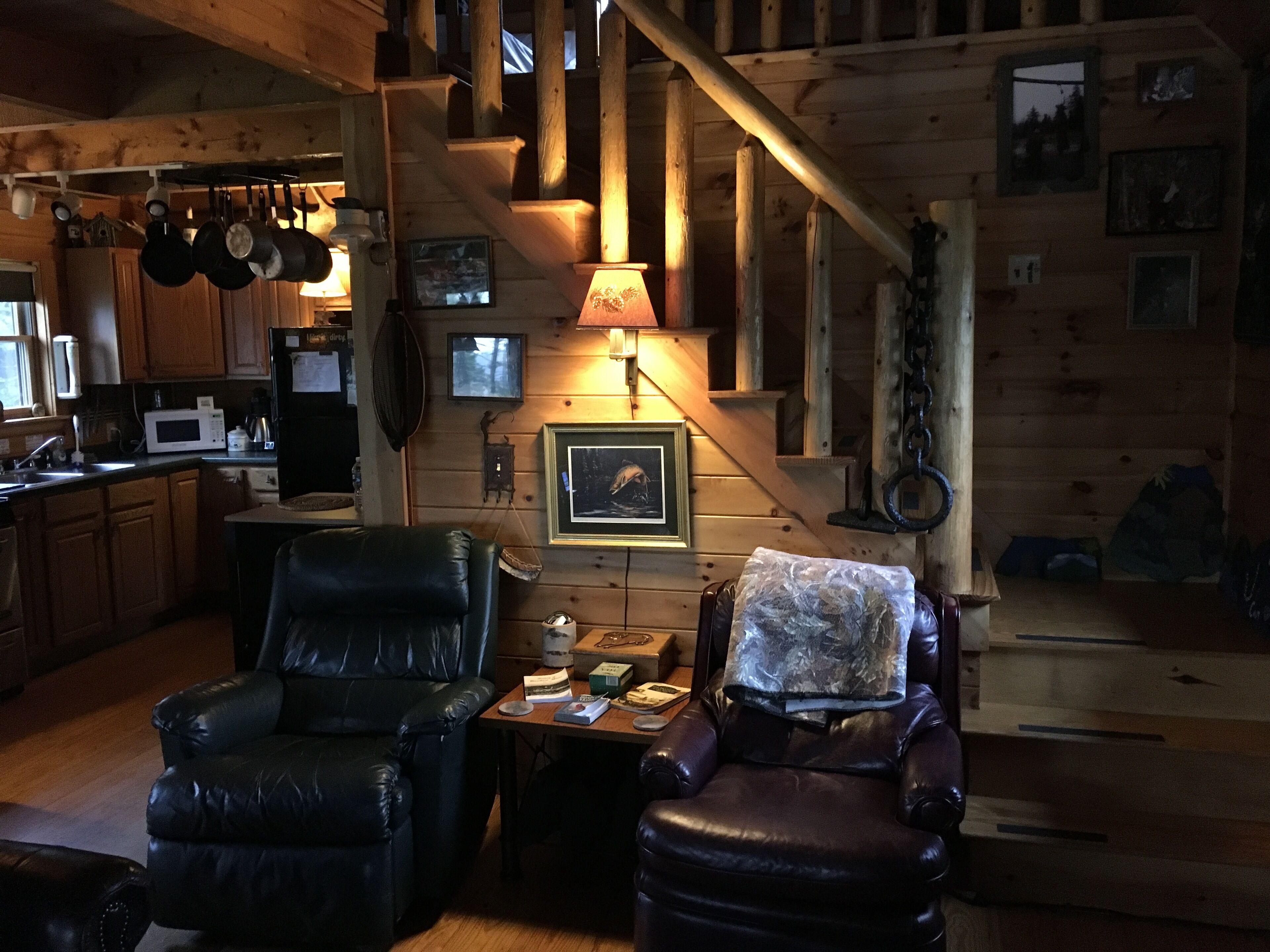 Log Cabin ; private; near Greenville Moosehead Lake Region