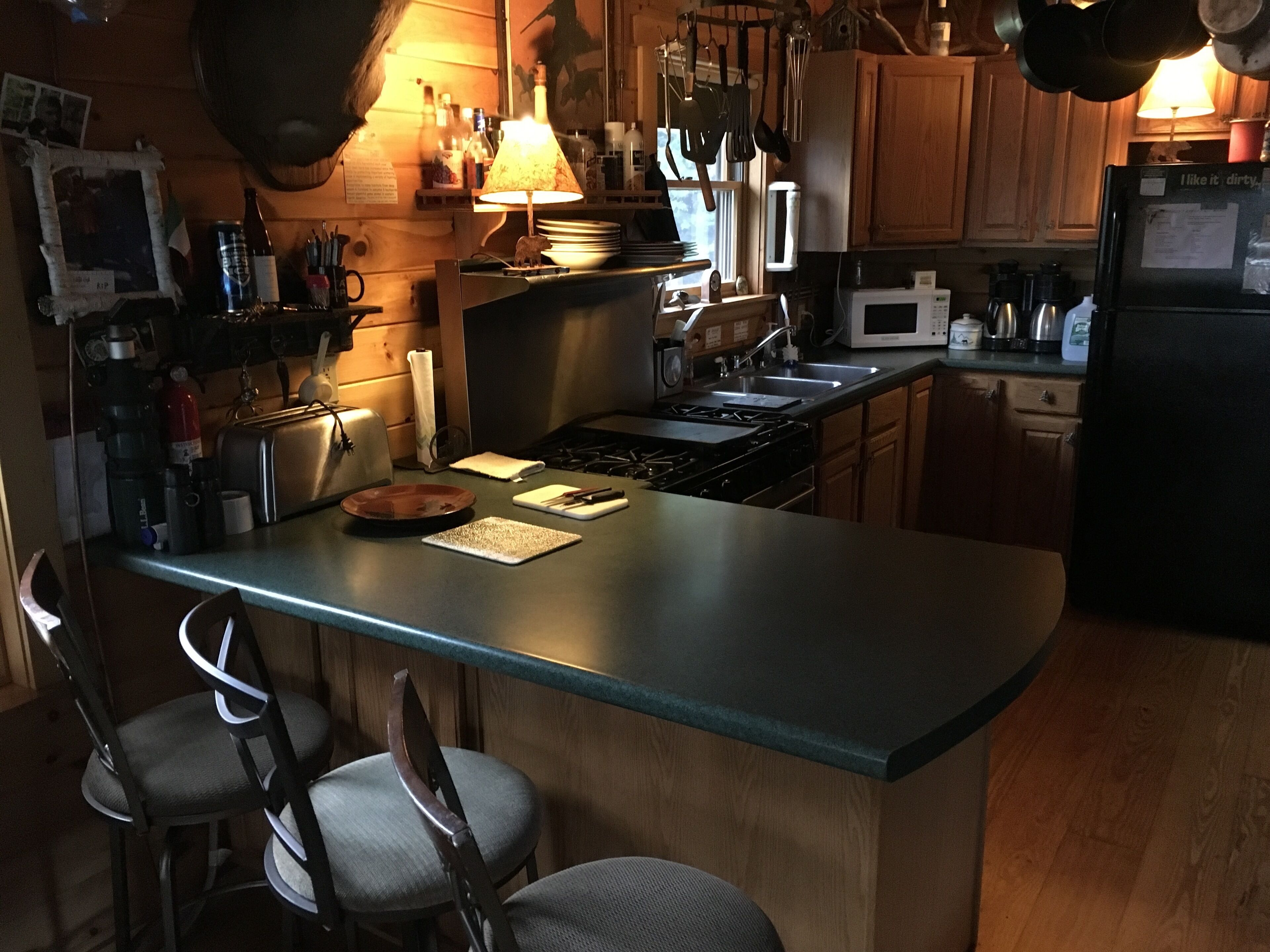 Log Cabin ; private; near Greenville Moosehead Lake Region