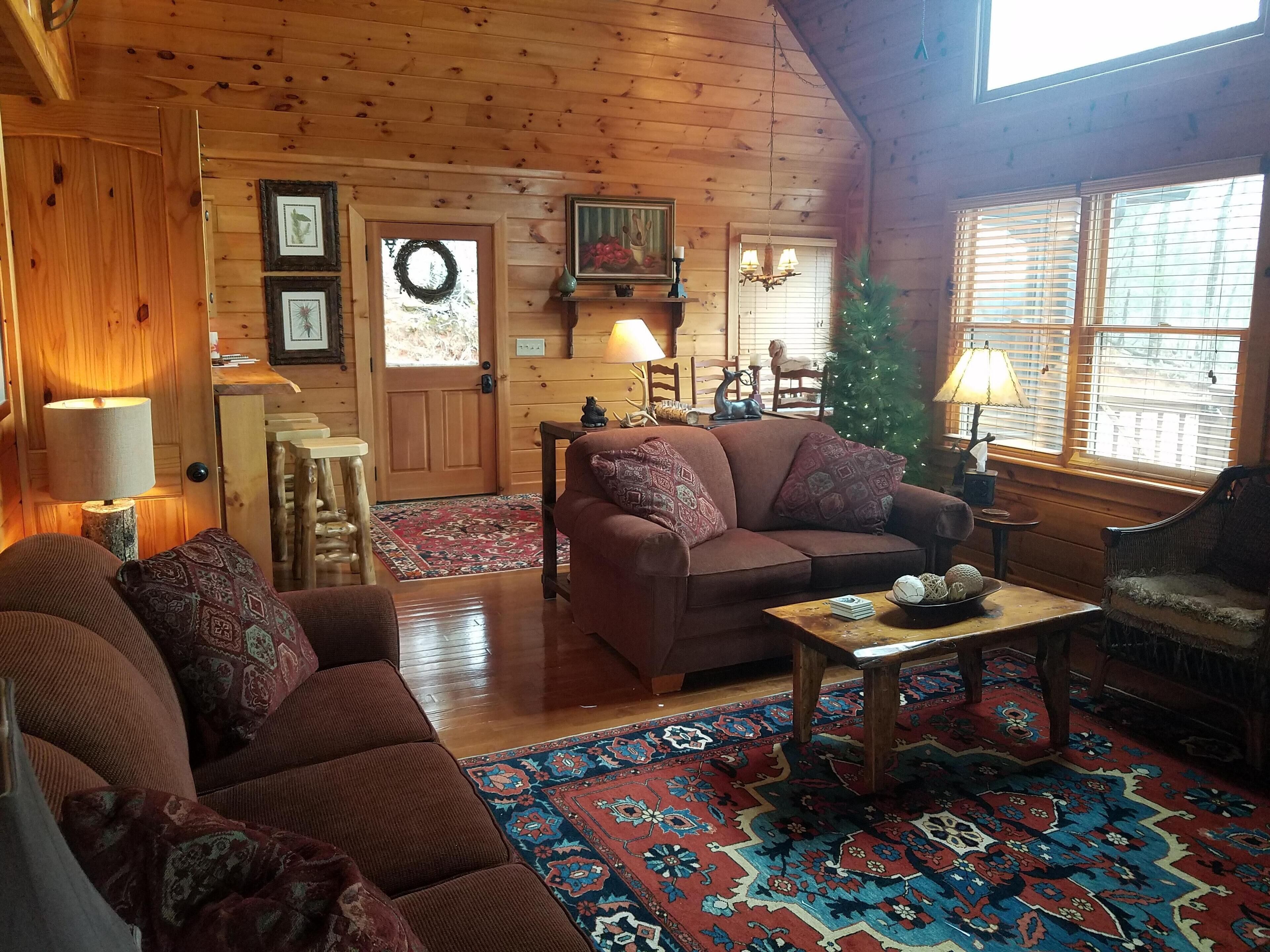 Relax and unwind in the peacefulness of nature in the North Georgia Mountains!