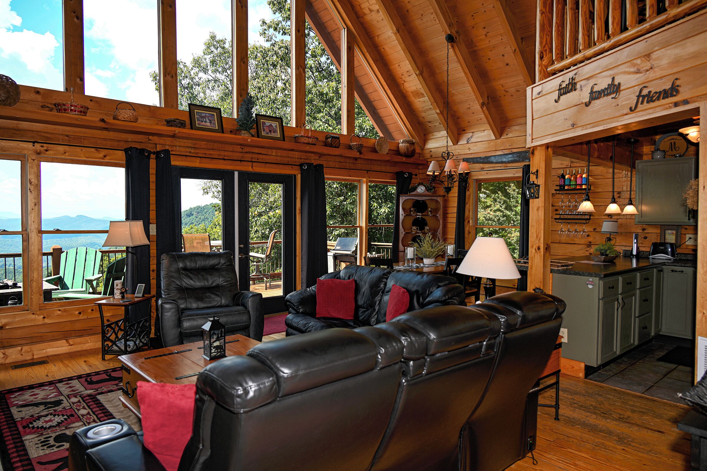 Best View in NC, Totally Private! Burn Pit, & Pool table.