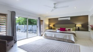 4 chambres, fer et planche à repasser, Wi-Fi gratuit, draps fournis