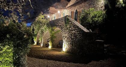 Stone farmhouse with pool