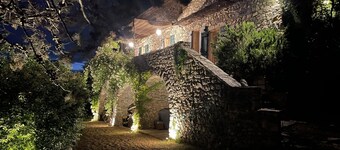 Stone farmhouse with pool
