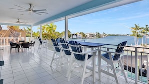 Outdoor dining - Key Colony Beach Waterfront 6BR w/ Pool & Dock (Key Colony Beach)
