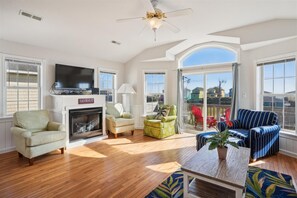 TV, DVD player, table football