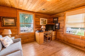 TV, offices - 5452- Sea Captain's Cottage, Charming Old Nags Head Cottage on the Oceanfront (Nags Head)