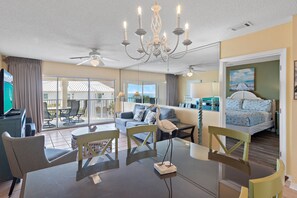 TV, books - Steps to Private Beach, Maravilla Condo, Miramar Beach FL (Miramar Beach)