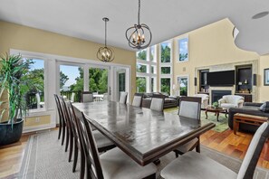 Dining - 1350 - Panache, 8-bed 8-bath soundfront home in Corolla, NC, private pool, game room (Corolla)