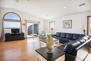 TV, DVD player, stereo