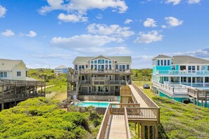 Exterior - 6100- Red Snapper Inn, Red Snapper Inn | Oceanfront | South Nags Head | Sleeps 22 (Nags Head)