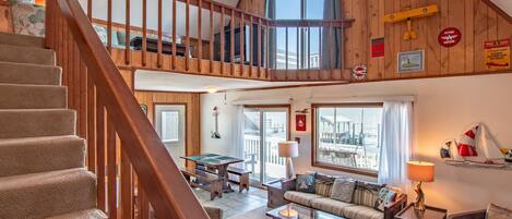 TV, DVD player, stereo