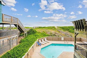 A heated pool