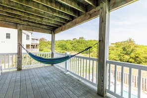 Terrace/patio - 4611- Prescription OBX,  private saltwater pool, large scale living, and wonderful amenities (Southern Shores)