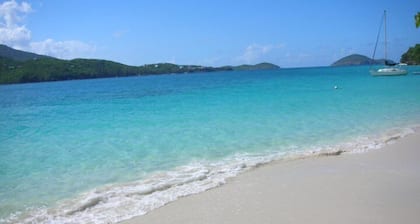 150 askelta rannalle