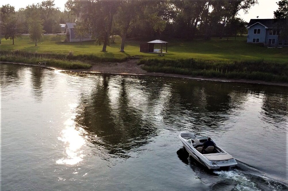 Custom, Private Riverfront Property on 2 acres- Unobstructed River Views!