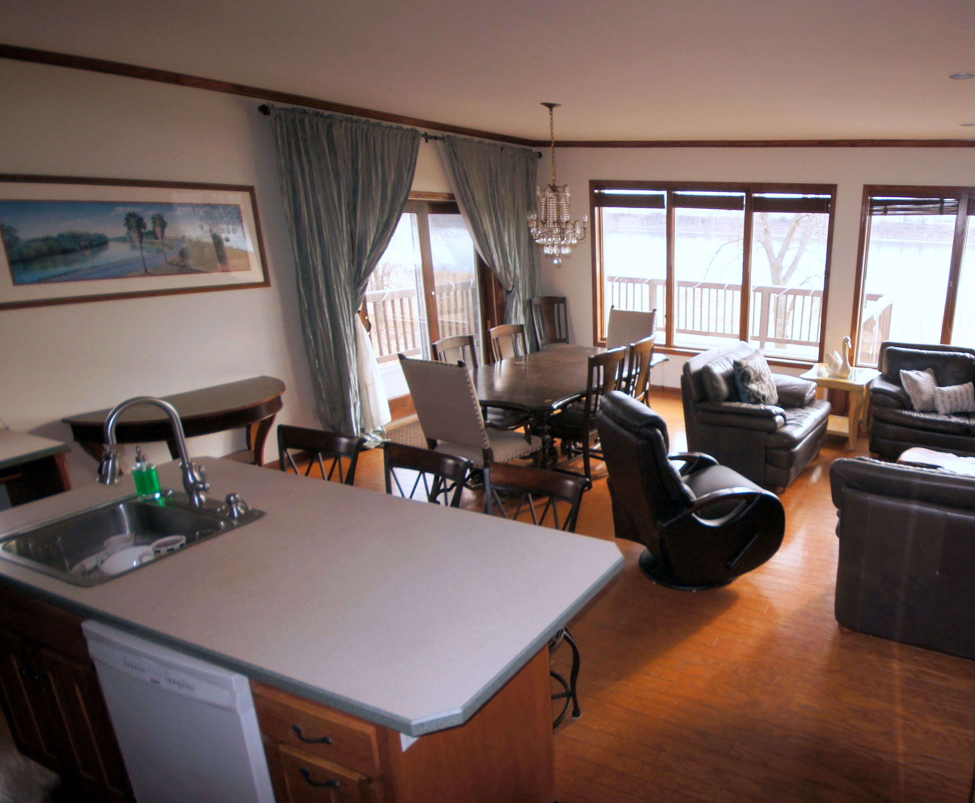 Custom, Private Riverfront Property on 2 acres- Unobstructed River Views!