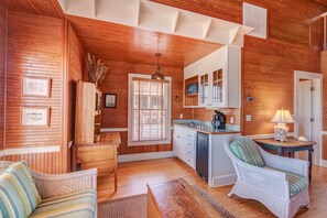 TV, fireplace, foosball