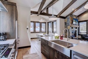 Fridge, microwave, oven, stovetop - Shadows Summit - Peak 7-Private Home with Stunning Views-Hot Tub! (Breckenridge)