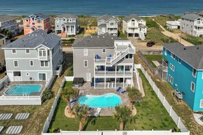 Exterior - 5409- Latitude Adjustment, Private Pool, Hot Tub, 8 Decks, Pool Table & More! (Nags Head)