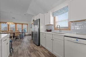 Fridge, microwave, oven, stovetop - 5409- Latitude Adjustment, Private Pool, Hot Tub, 8 Decks, Pool Table & More! (Nags Head)