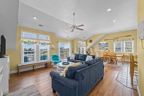 TV, fireplace, video games, DVD player - 5431- Livin' the Dream, Nags Head rental with Private Pool (Nags Head)