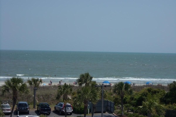 OUR VIEW -3rd floor,sunny south side. Hear/see ocean from inside villa as well