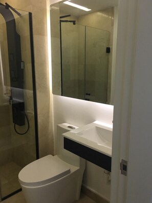 Hair dryer, towels, soap, shampoo - Modern & Stylish 2 Bedroom Pool View  Apartment at Cana Rock (Punta Cana)
