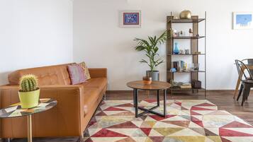 TV, DVD player, books