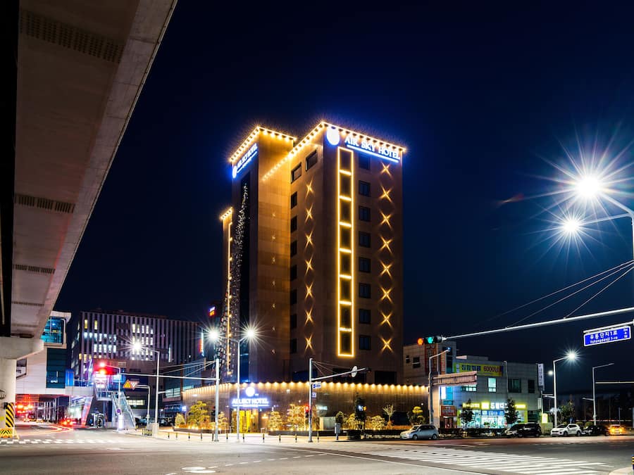 Front of property – evening/night