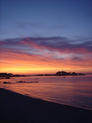 Vlak bij het strand