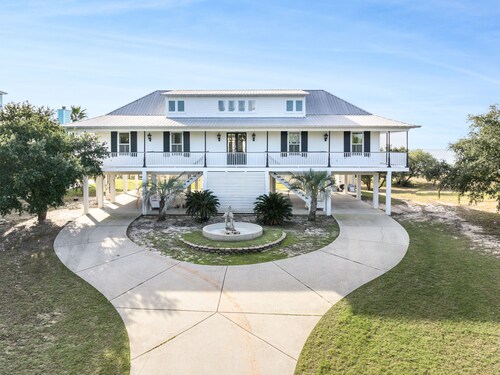Propriété en bord de mer à Ocean Springs, surplombant le golfe du Mexique