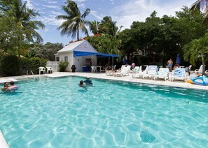 A heated pool