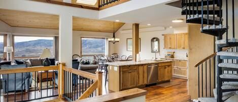 TV, fireplace, DVD player, stereo