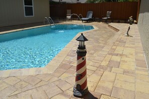 Una piscina riscaldata