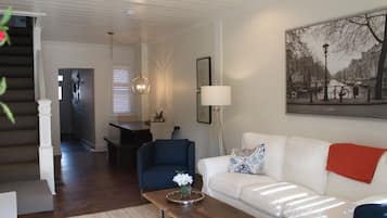 TV, DVD player, foosball