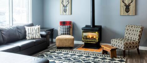 TV connectée, cheminée