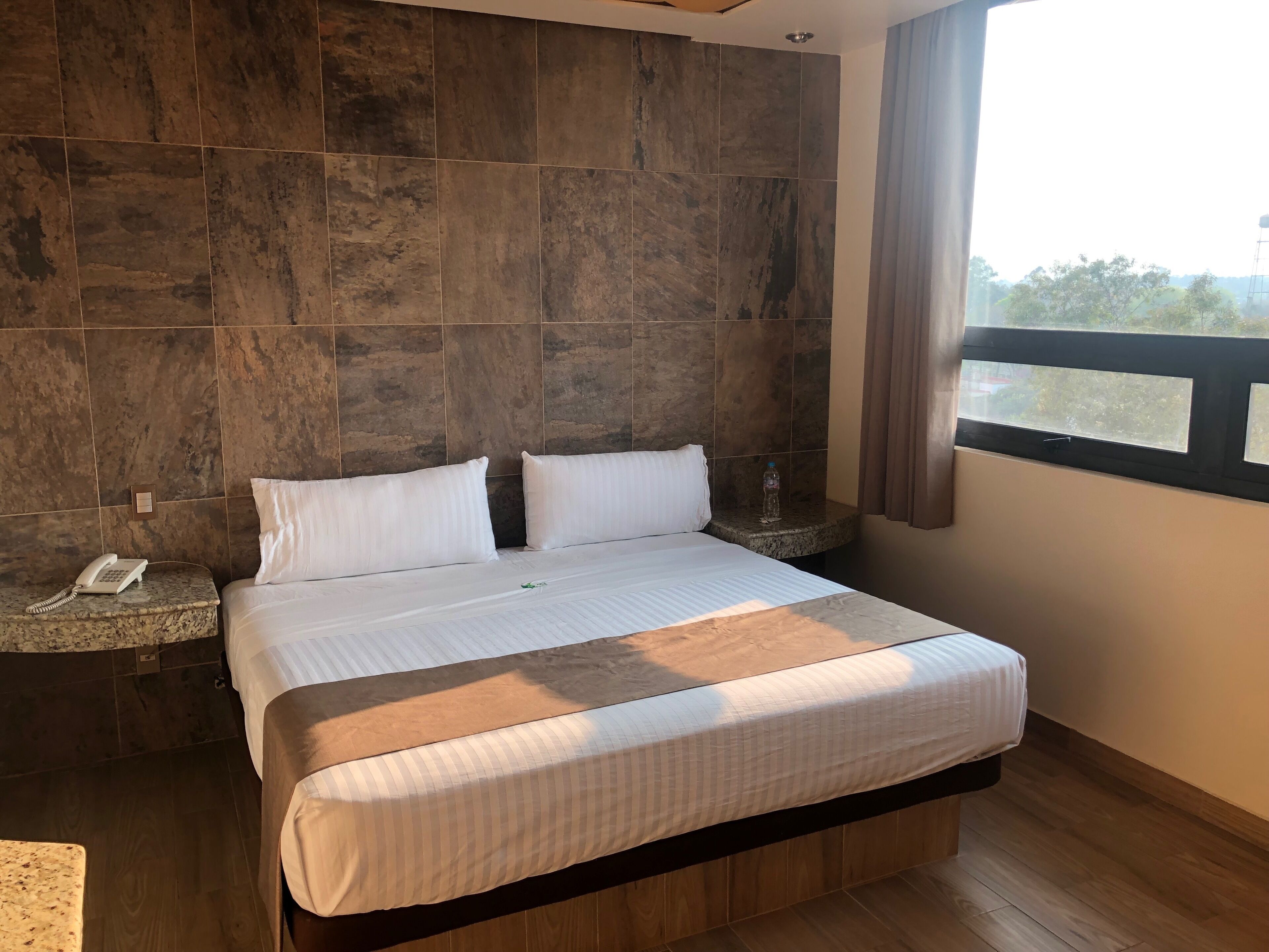 Blackout curtains, free WiFi, bed sheets