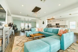 TV, fireplace, DVD player, offices