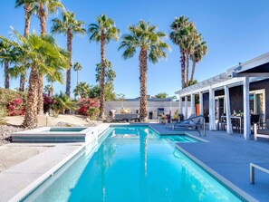 A heated pool