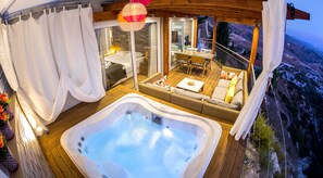 Terrace/patio - Panorama Edge villa (Luxury modular villa with spa Jacuzzi) (Paphos)
