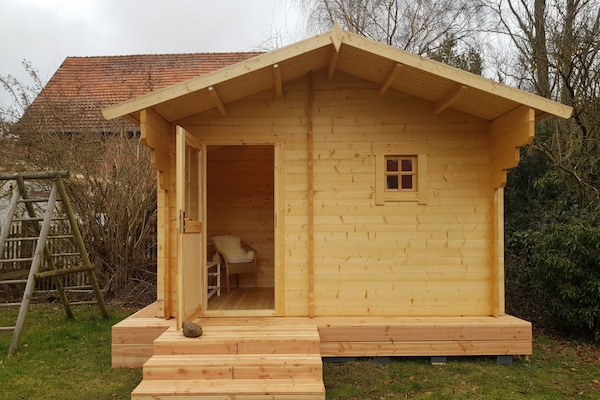 Gartensauna mit Elektroofen