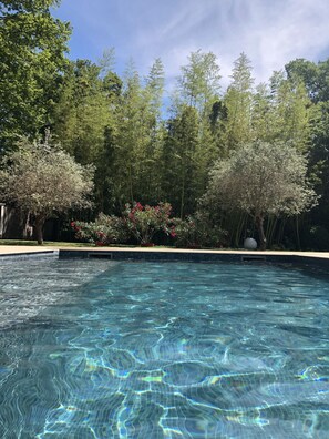 Outdoor pool, a heated pool - Hotel services, concierge, heated swimming pool, jacuzzi, large garden (Avignon)