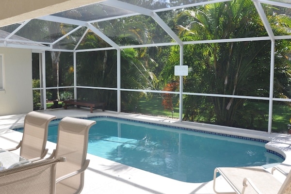 Your VERY Private Pool - Maintained & heated to 89° just for you! Photo June2017