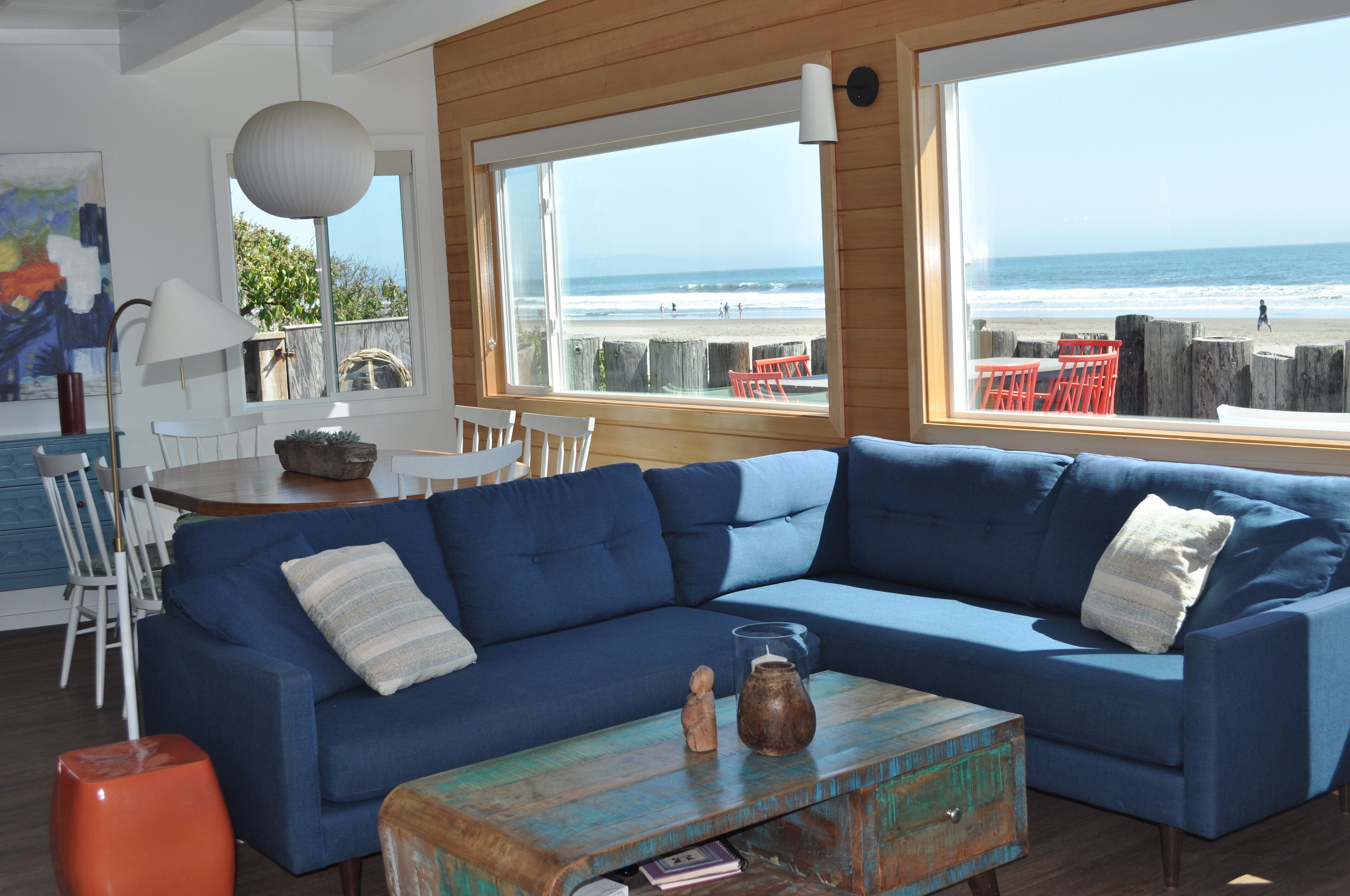 Sunny with ocean views from all seats