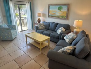 Smart TV, DVD player, books, video library