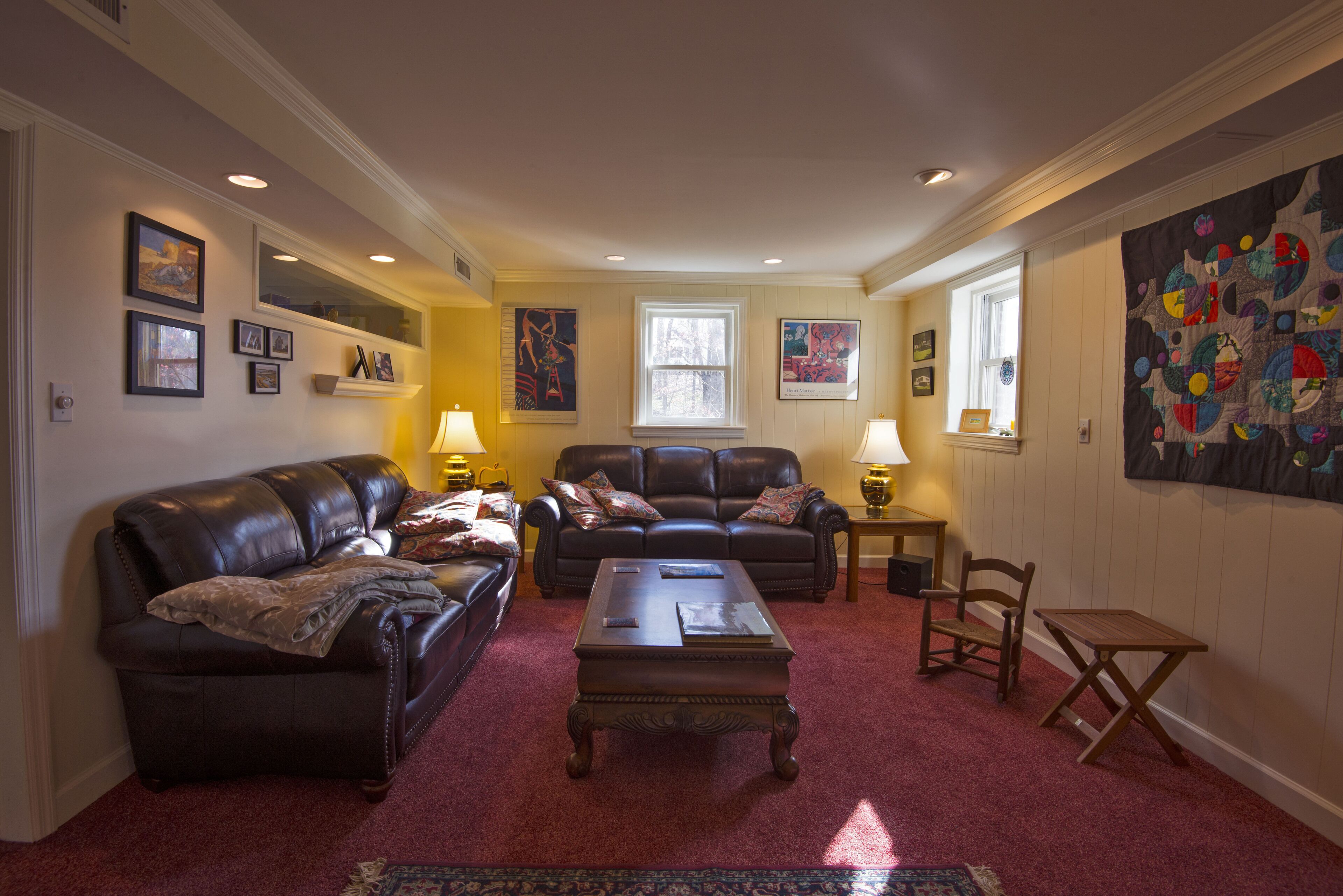 Spacious terrace apartment in family home with private entrance and parking. 