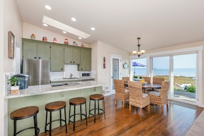 Fridge, microwave, oven, stovetop - On The Beach! Rambler w/Watercraft, Lawn & Games! (Camano Island)