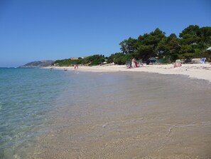 Una spiaggia nelle vicinanze, teli da spiaggia