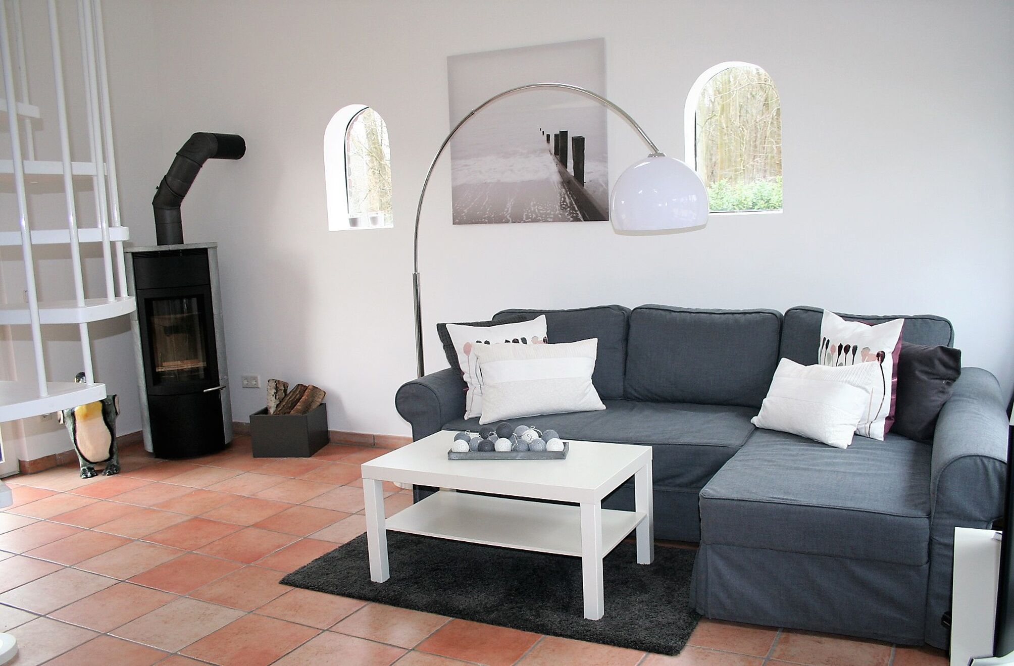 Loft apartment with garden + fireplace in the 100 year old house Niederrhein Ruhrgebiet 